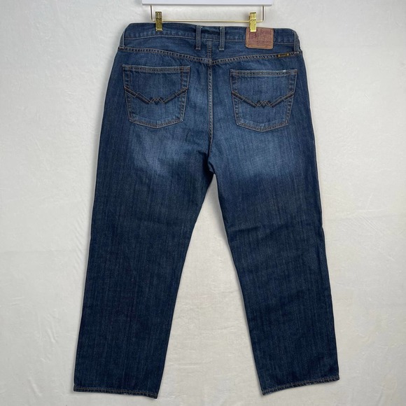 Lucky Brand 361‎ Vintage Straight Short Inseam Men's Jeans Dark Wash 38x28 - Picture 5 of 11